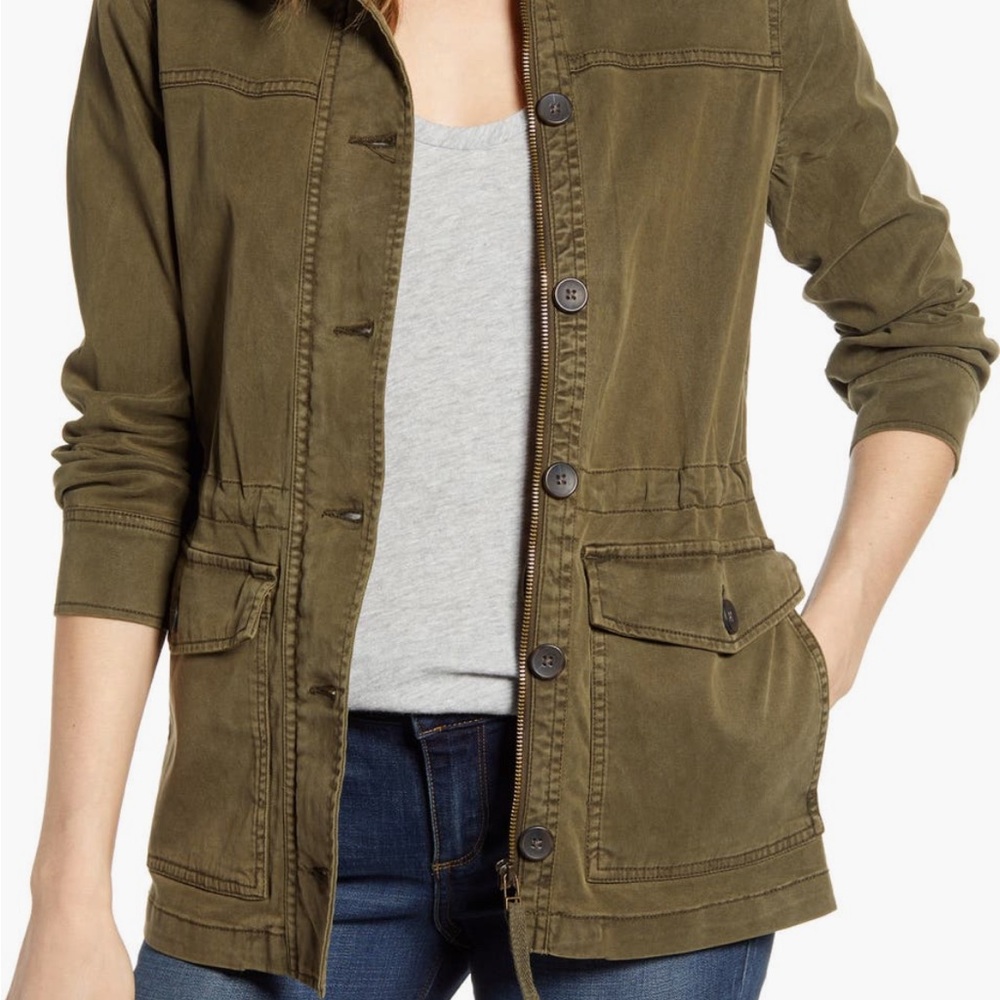Lucky Brand Military Style Olive Jacket